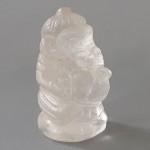 KG-074 White Clear crystal stone Quartz hand carved in Lord Ganesh Ganesha Indian om yoga Hindu God deity talisman Buddha Amulet Statue